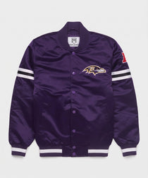 Ravens Heavyweight Satin Fan Jacket