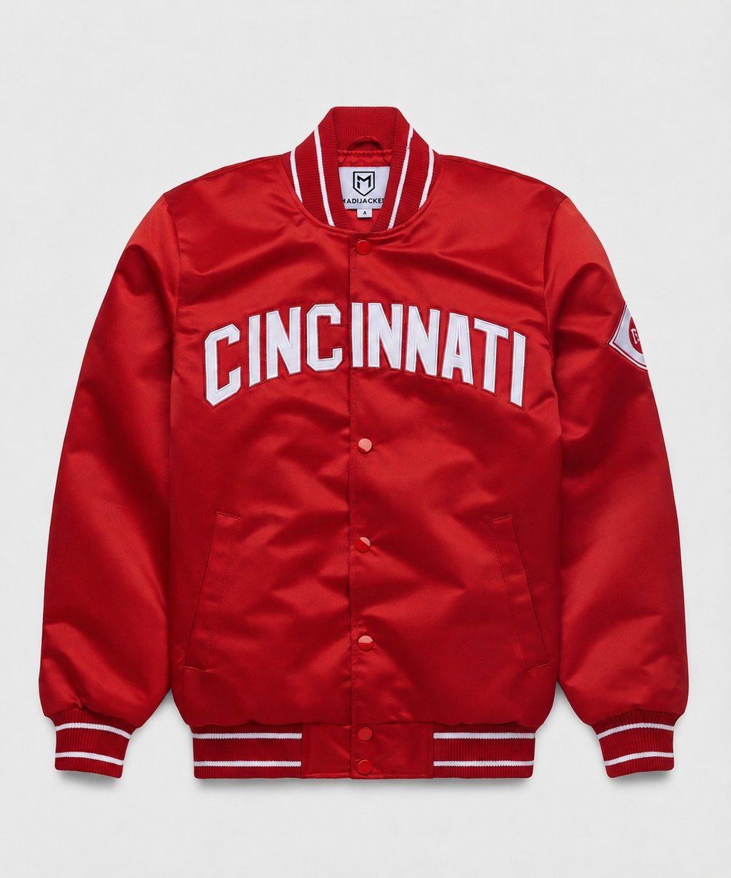 Cincinnati Heavyweight Satin Fan Jacket