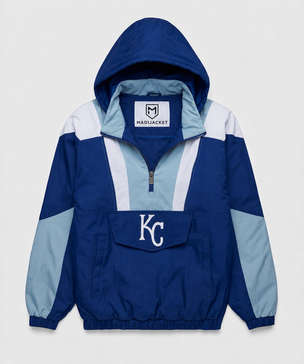 Royals Inspired Hooded Pullover Jacket