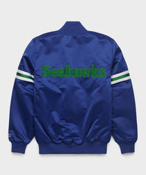 Seattle Seahawks Heavyweight Satin Fan Jacket