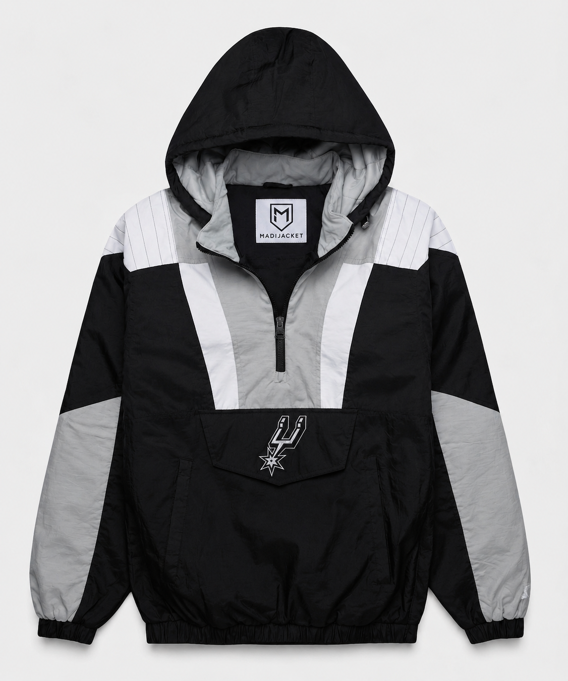 Spurs Inspired Hooded Pullover Jacket