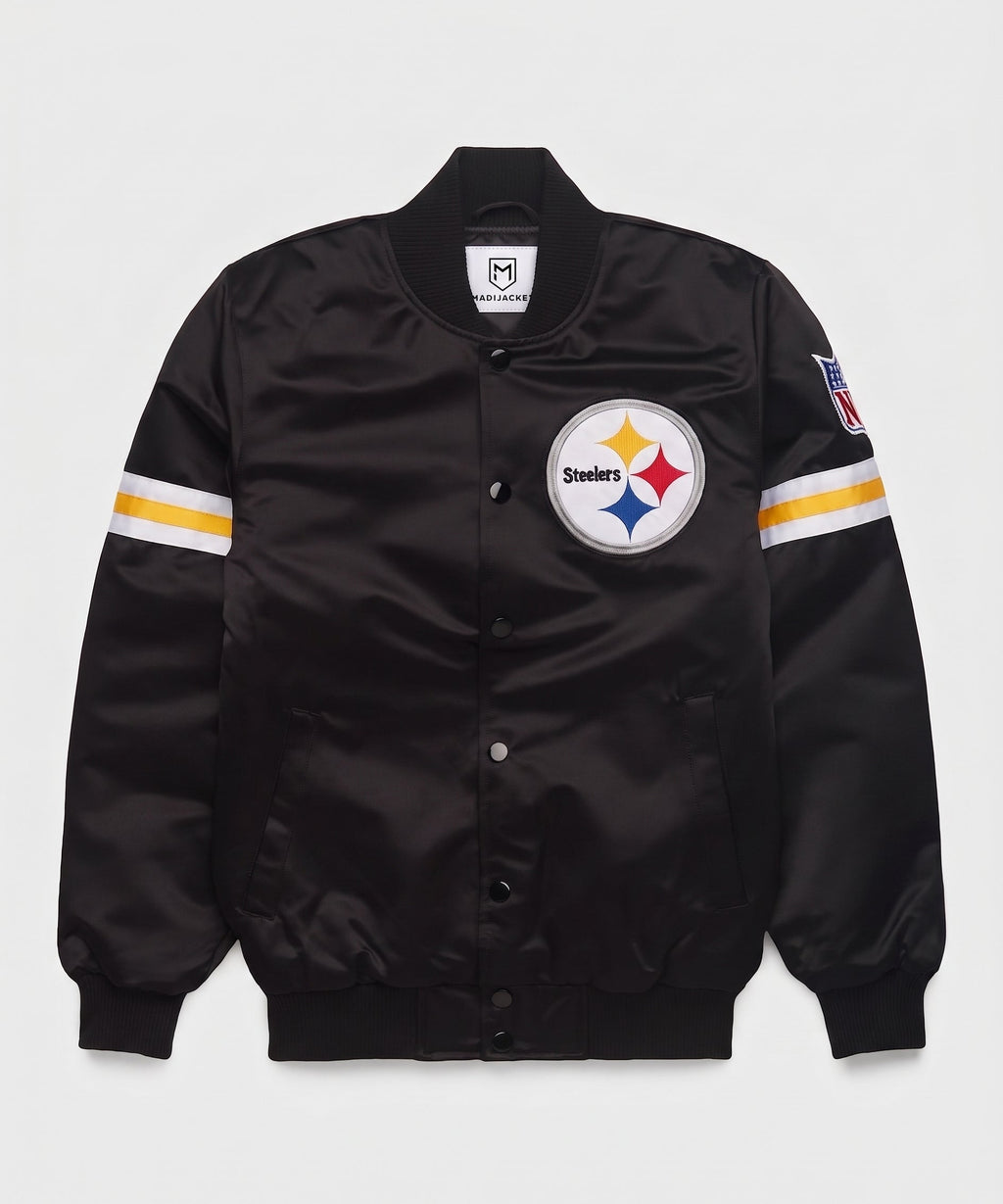Steelers Heavyweight  Satin Fan Jacket