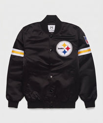 Steelers Heavyweight  Satin Fan Jacket