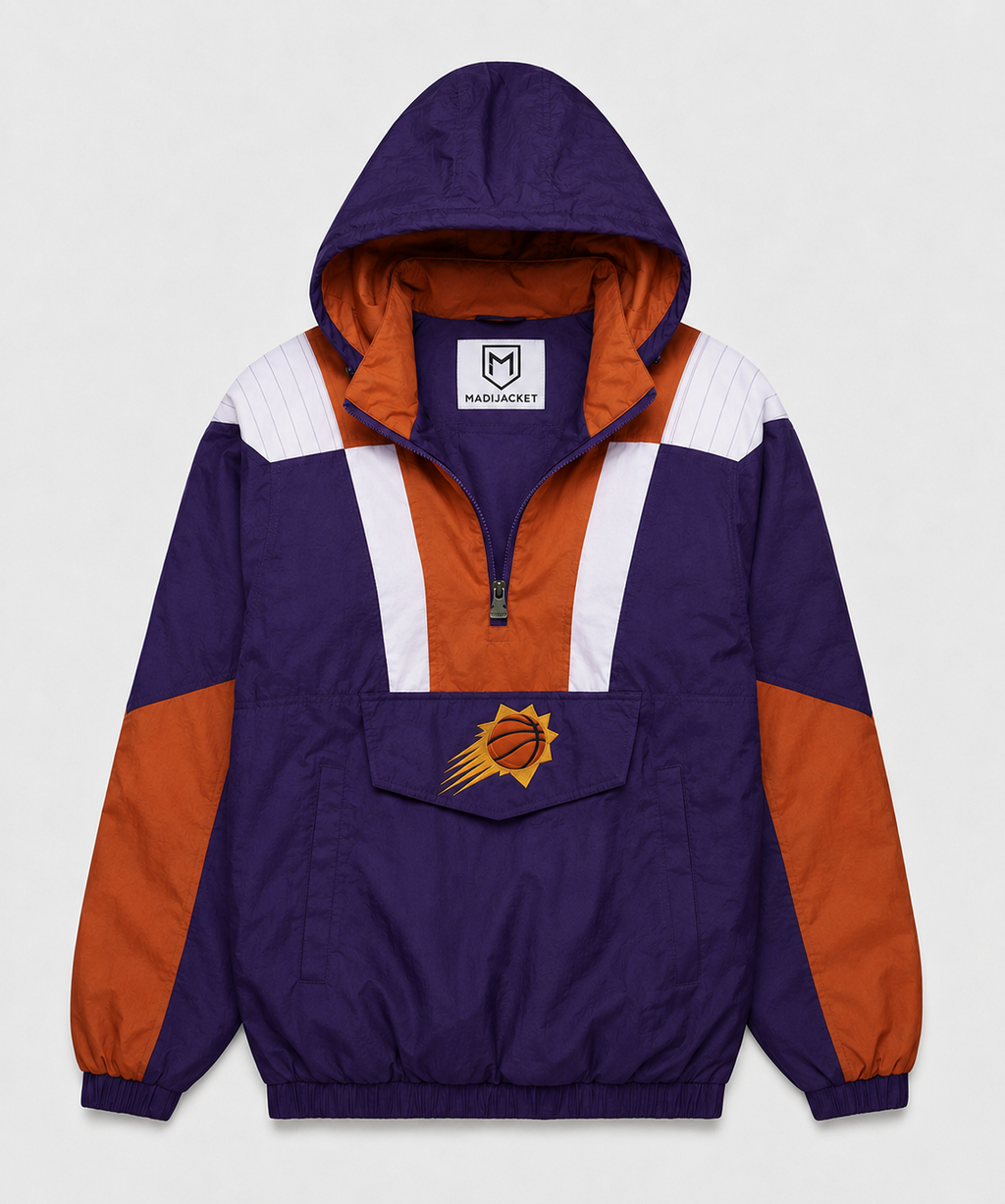 Suns Inspired Hooded Pullover Jacket