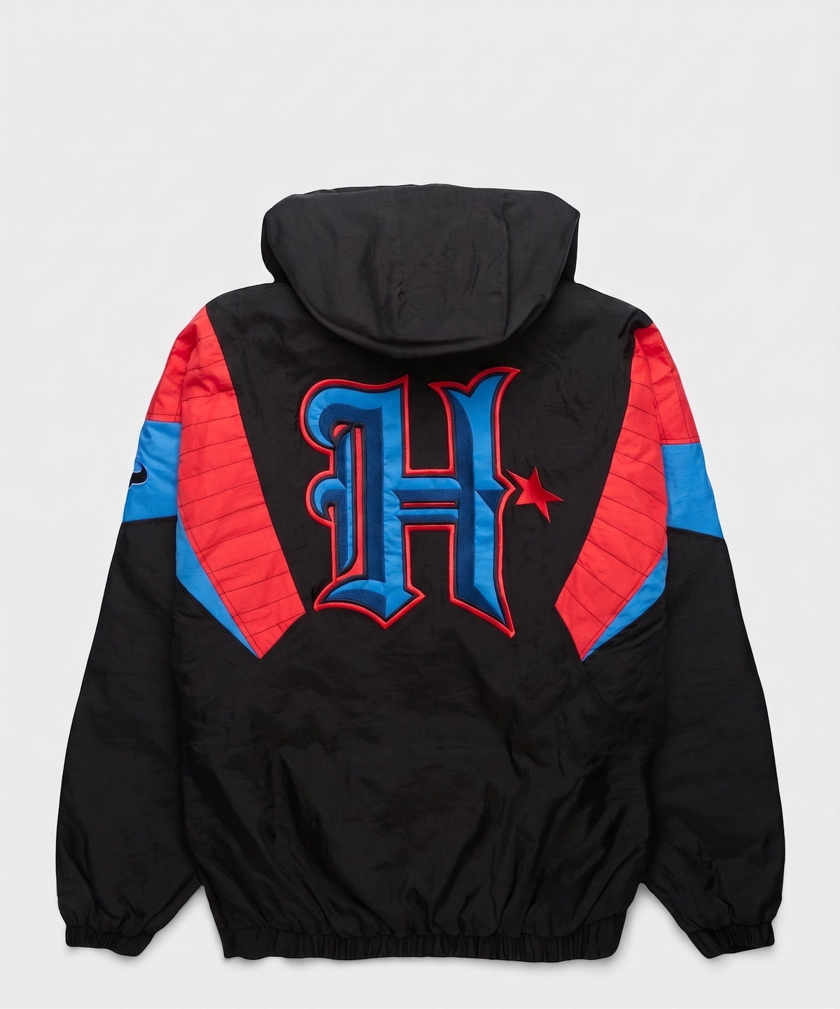 Texans Inspired Blackout Hooded Pullover Jacket