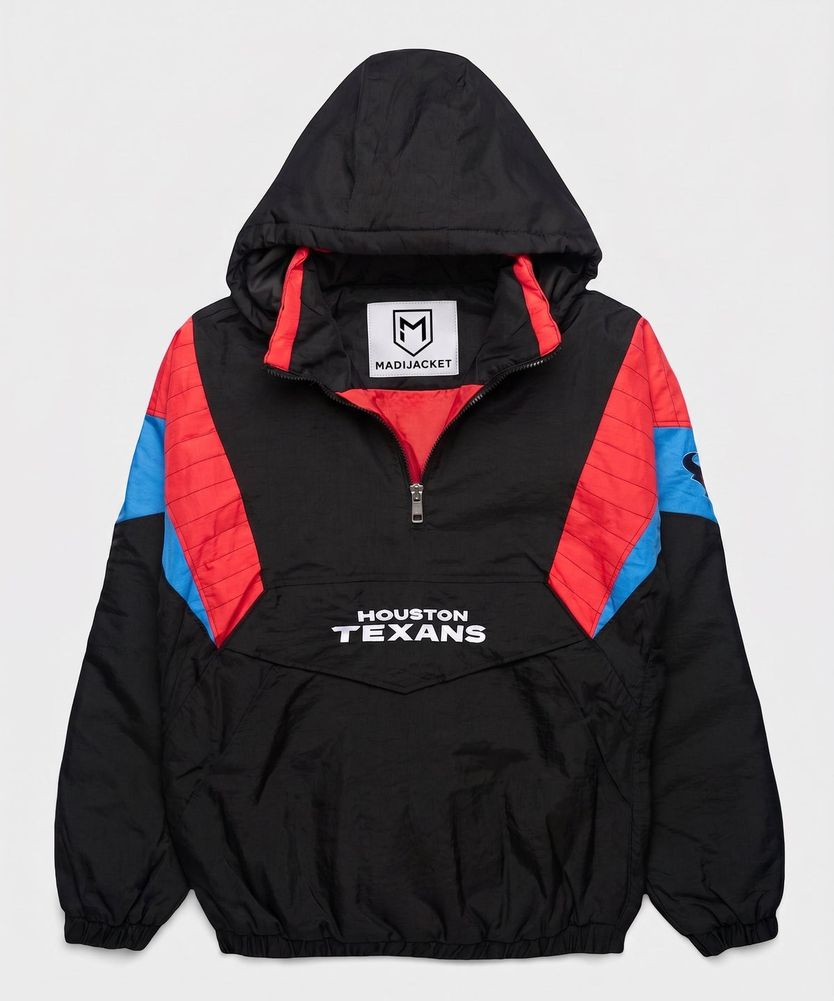 Texans Inspired Blackout Hooded Pullover Jacket Main image