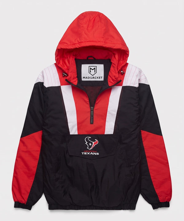Texans Inspired Hooded Pullover Jacket
