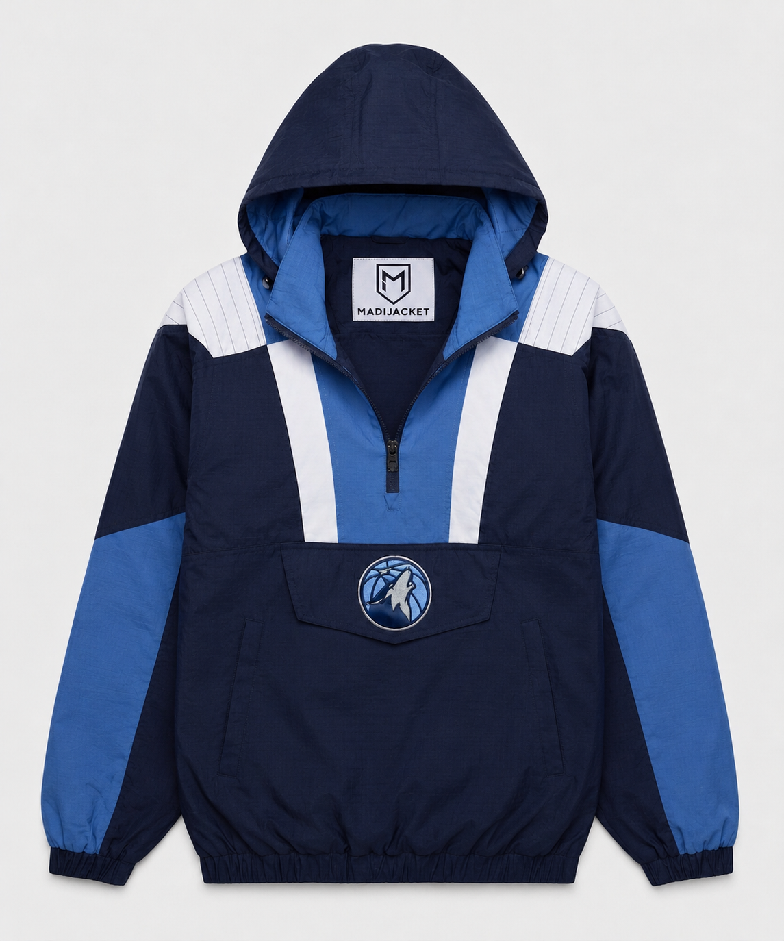 Timberwolves Inspired Hooded Pullover Jacket