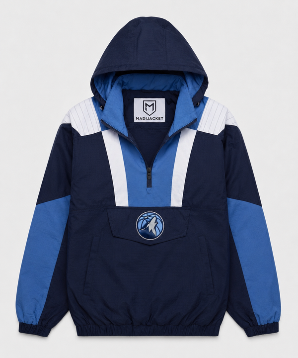 Timberwolves Inspired Hooded Pullover Jacket