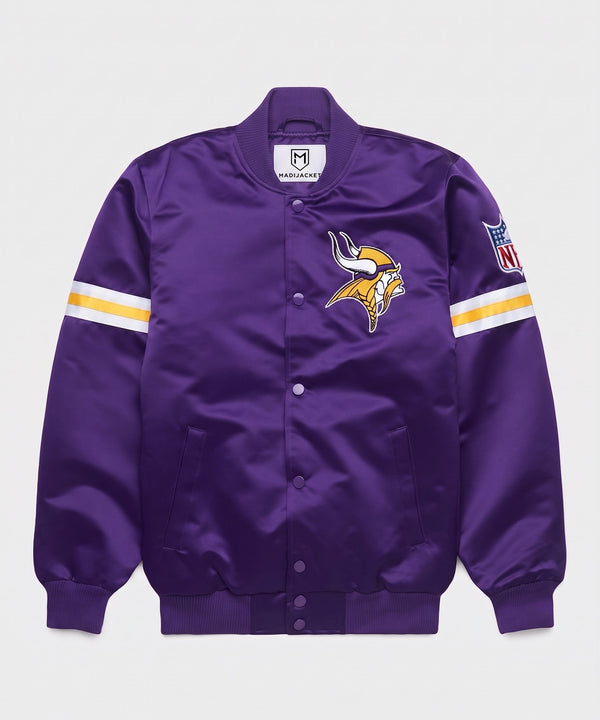 Vikings Heavyweight Satin Fan Jacket