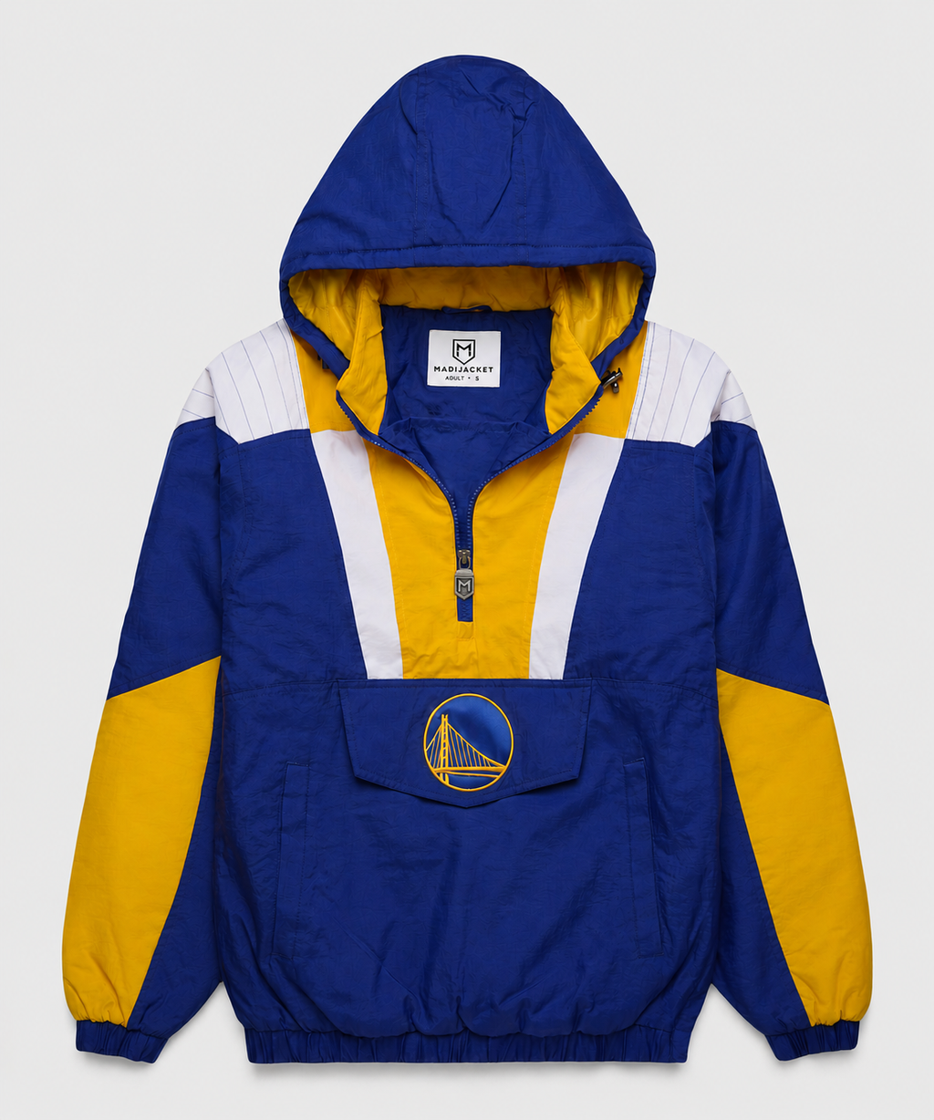 Warriors Inspired Hooded Pullover Jacket