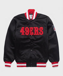 49ers Blackout Heavyweight  Satin Fan Jacket