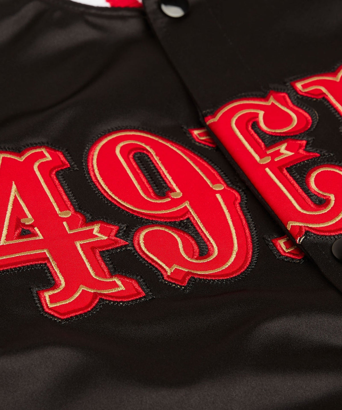 49ers Blackout Heavyweight  Satin Fan Jacket