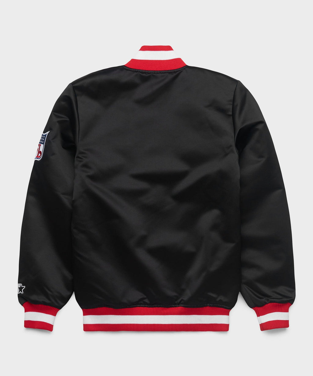 49ers Blackout Heavyweight  Satin Fan Jacket