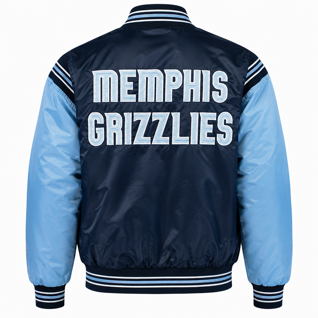 Memphis Grizzlies Heavyweight Satin Fan Jacket