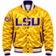 LSU Tigers Full Snap Heavyweight Satin Jacket