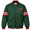 Minnesota Wild Strip Sleeve  NHL Heavyweight Satin Jacket Front View