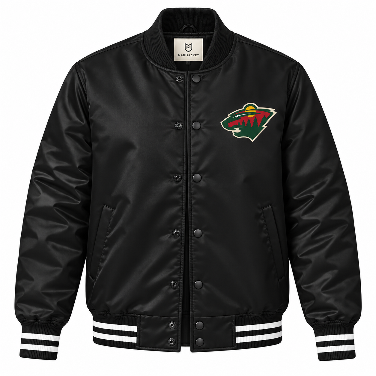 Minnesota Wild Graphic Heavyweight Satin Jacket Secondary image