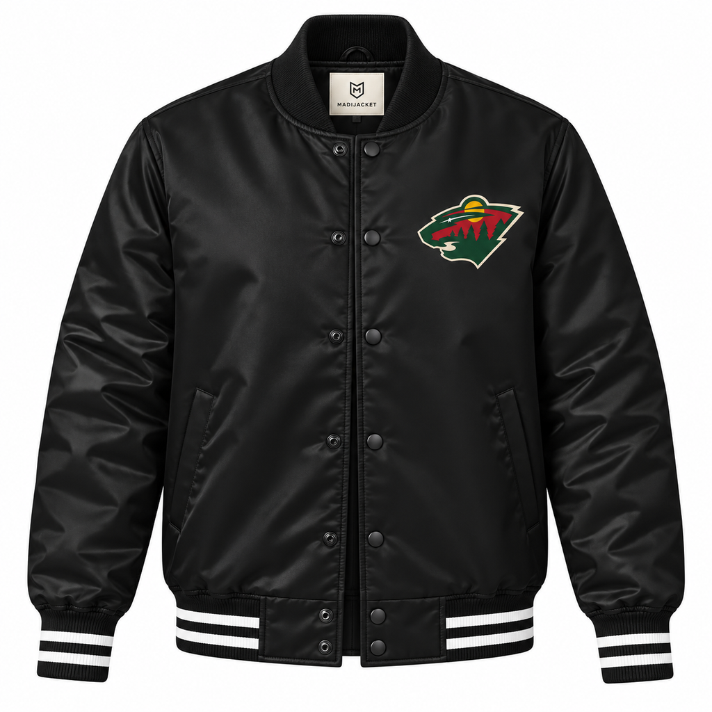 Minnesota Wild Graphic Heavyweight Satin Jacket