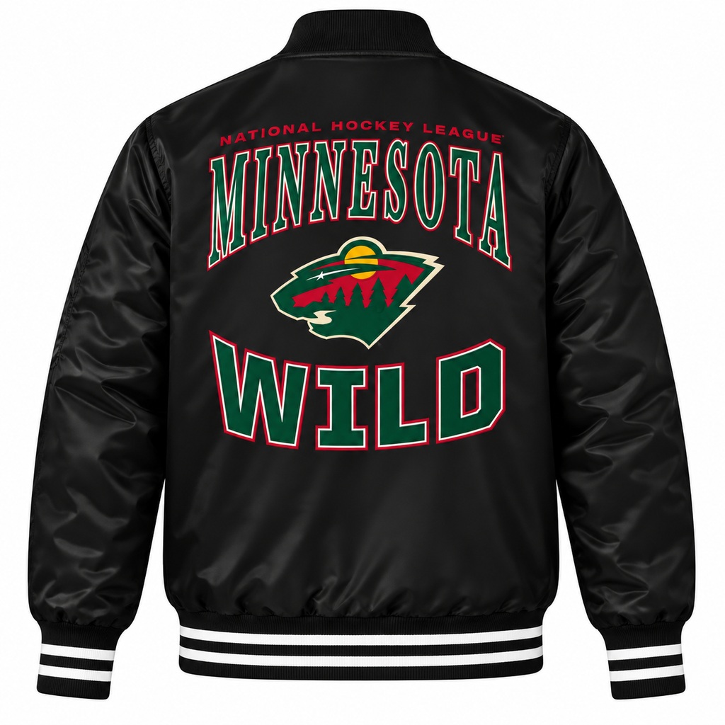Minnesota Wild Graphic Heavyweight Satin Jacket