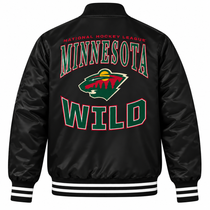 Minnesota Wild Graphic Heavyweight Satin Jacket