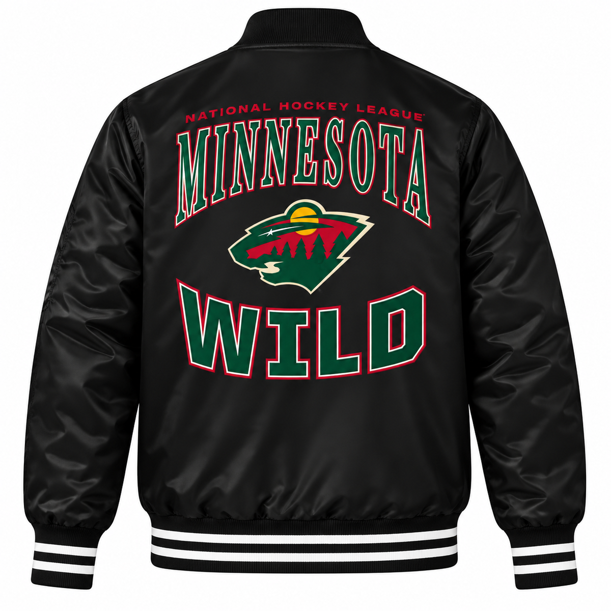 Minnesota Wild Graphic Heavyweight Satin Jacket