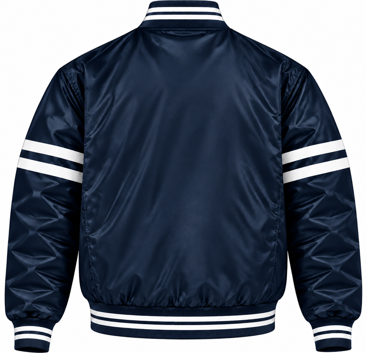Los Angeles Angels Stripe Sleeves Heavyweight Satin Jacket