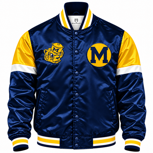 Michigan Wolverines Varsity Heavyweight Satin Jacket