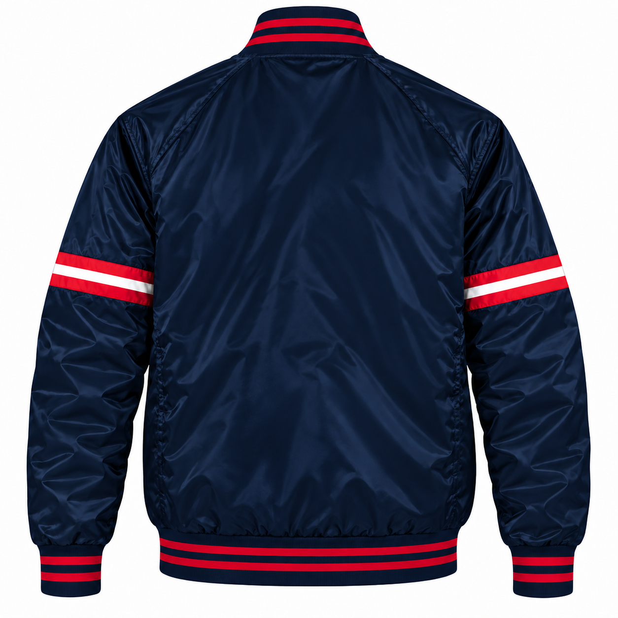 Boston Red Sox Stripe Sleeves Heavyweight Satin Jacket Secondary image