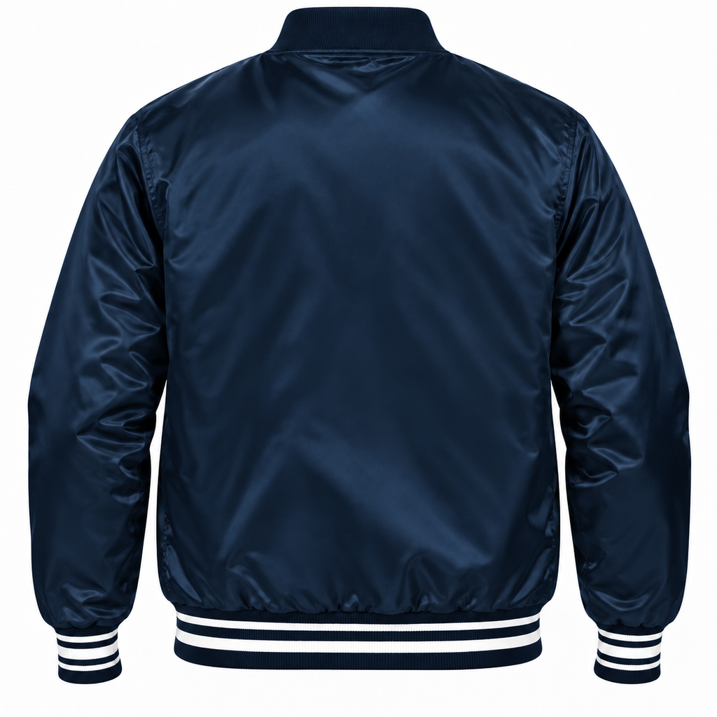 Washington Capitals Navy Heavyweight Satin Jacket