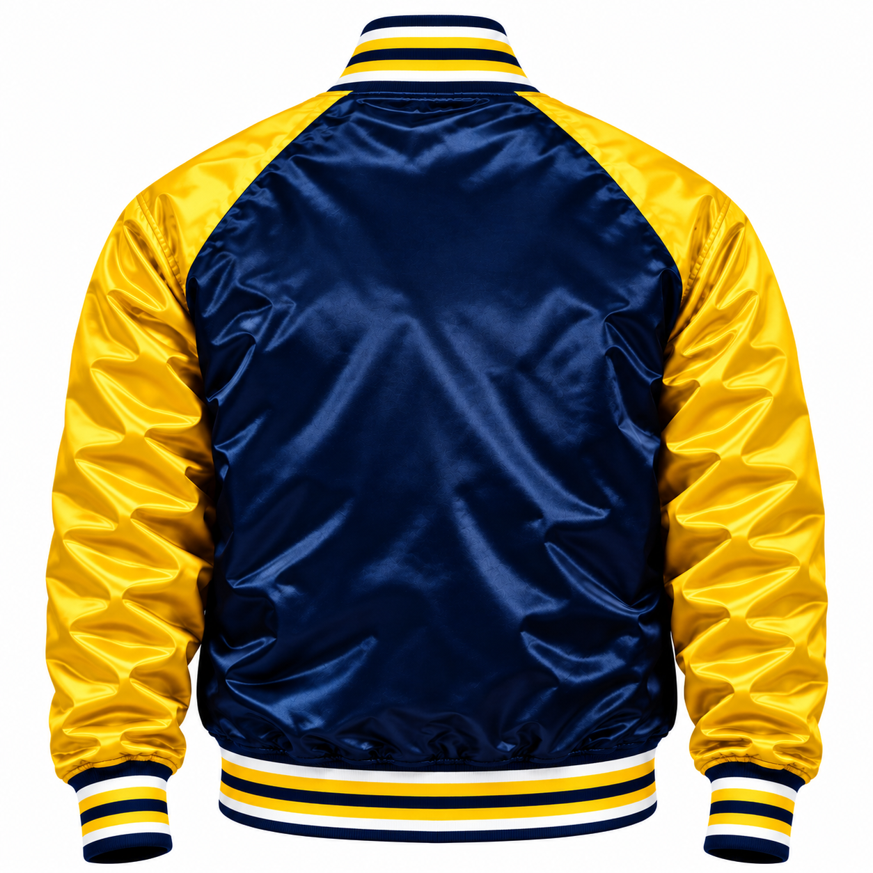 Michigan Wolverines Full Snap Heavyweight Satin Jacket Secondary image