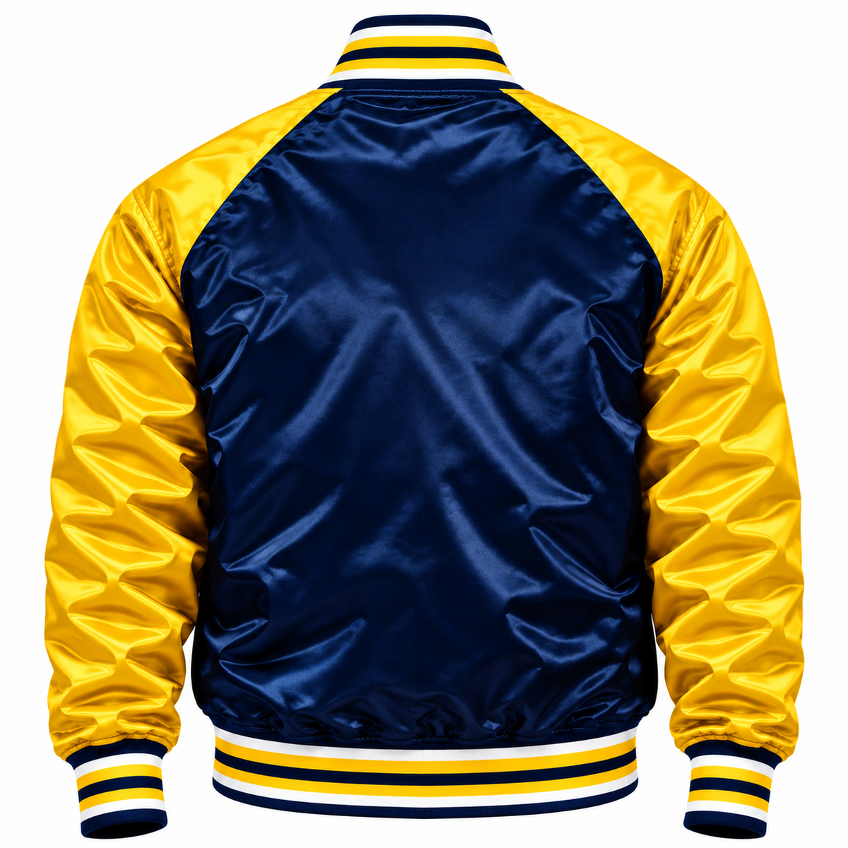 Michigan Wolverines Full Snap Heavyweight Satin Jacket