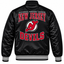 New Jersey Devils Graphic  NHL Heavyweight Satin Jacket Back View