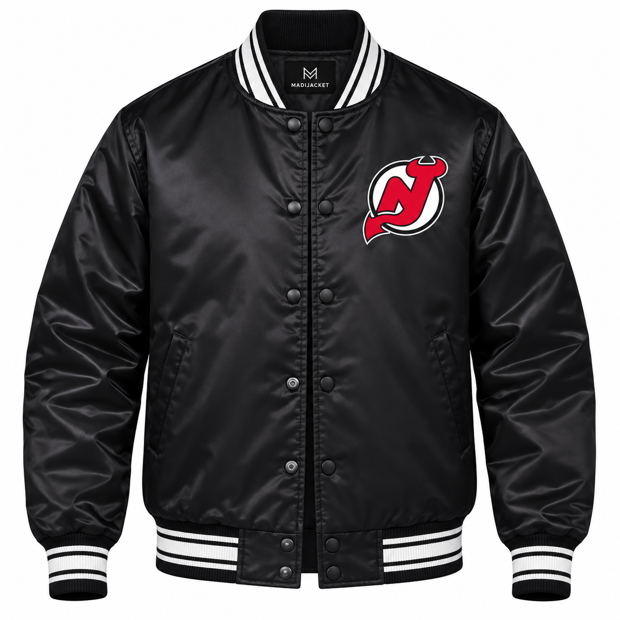 New Jersey Devils Full-Snap Heavyweight Satin Jacket Secondary image