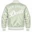 New Jersey Devils NHL Heavyweight Satin Jacket Back View
