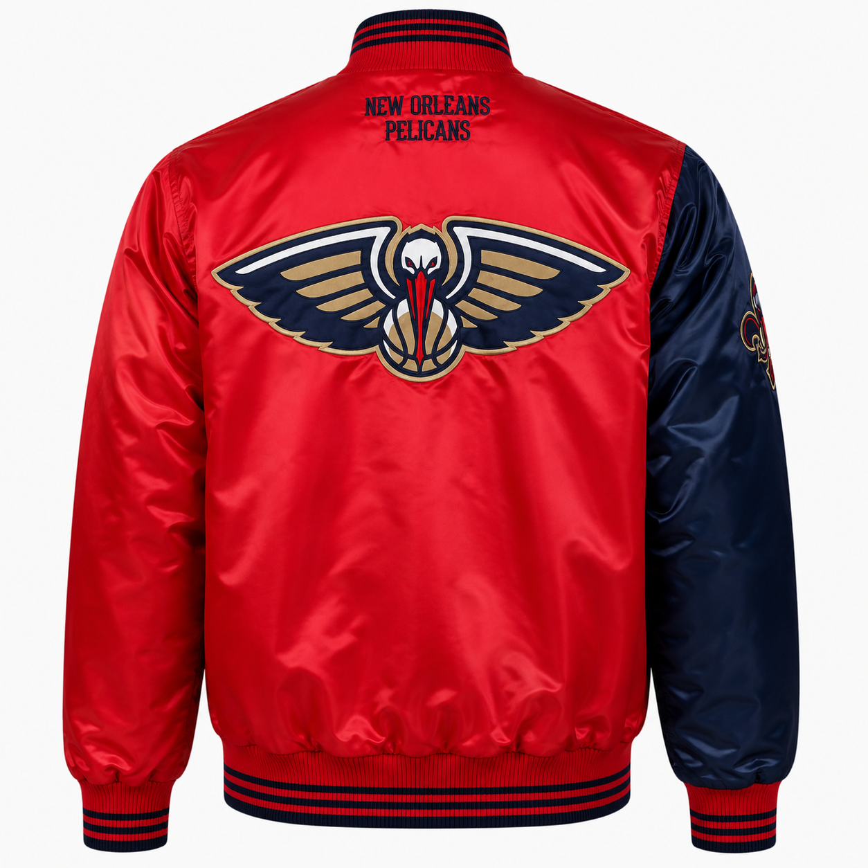 New Orleans Pelicans Heavyweight Satin Fan Jacket Secondary image