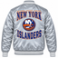 New York Islanders NHL Heavyweight Satin Jacket Back View