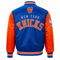 New York Knicks Heavyweight Satin Fan Jacket