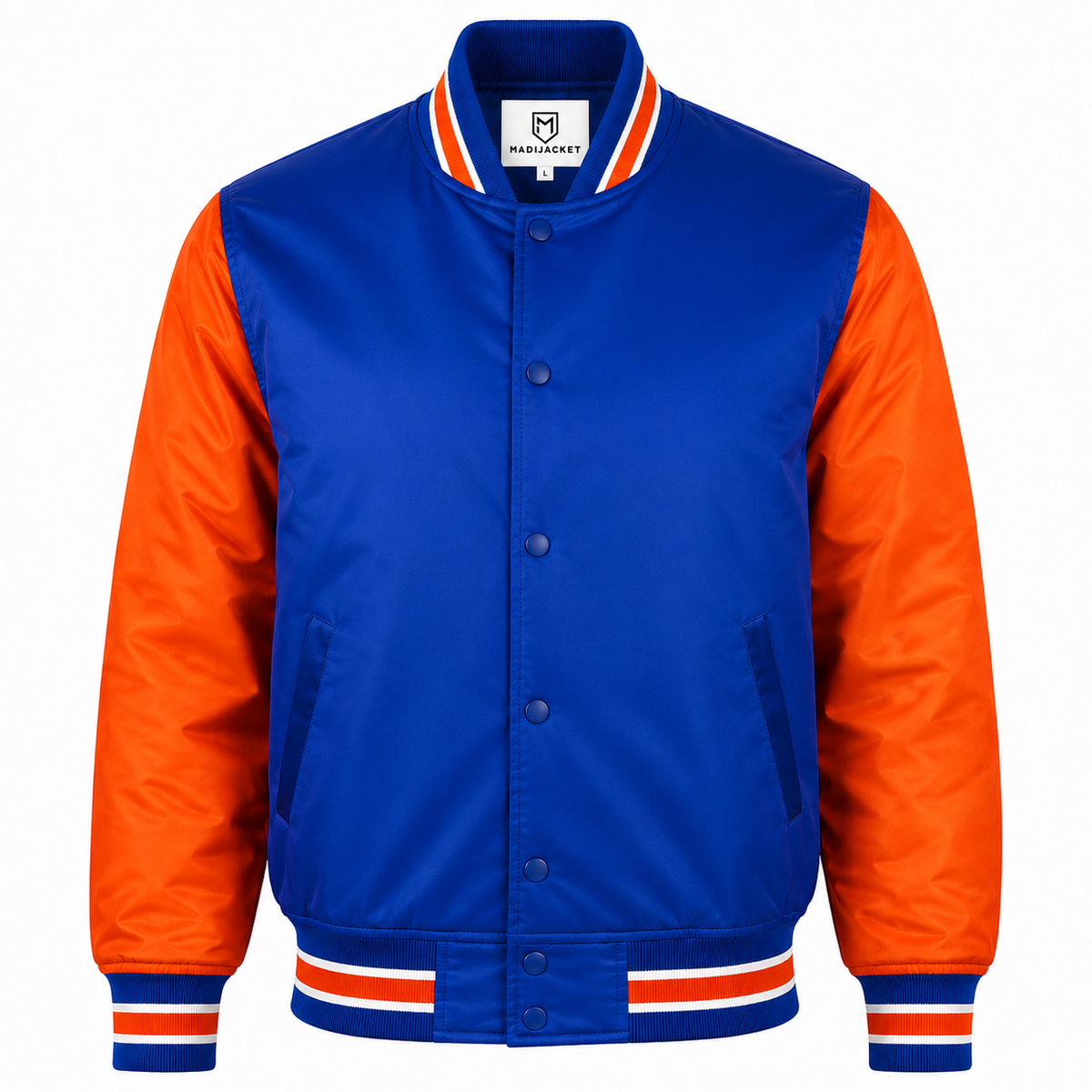 New York Knicks Heavyweight Satin Fan Jacket with classic basketball-inspired styling Main image