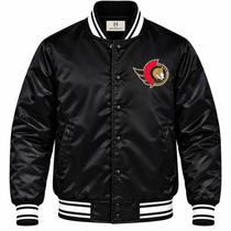 Ottawa Senators NHL Heavyweight Satin Jacket Front View
