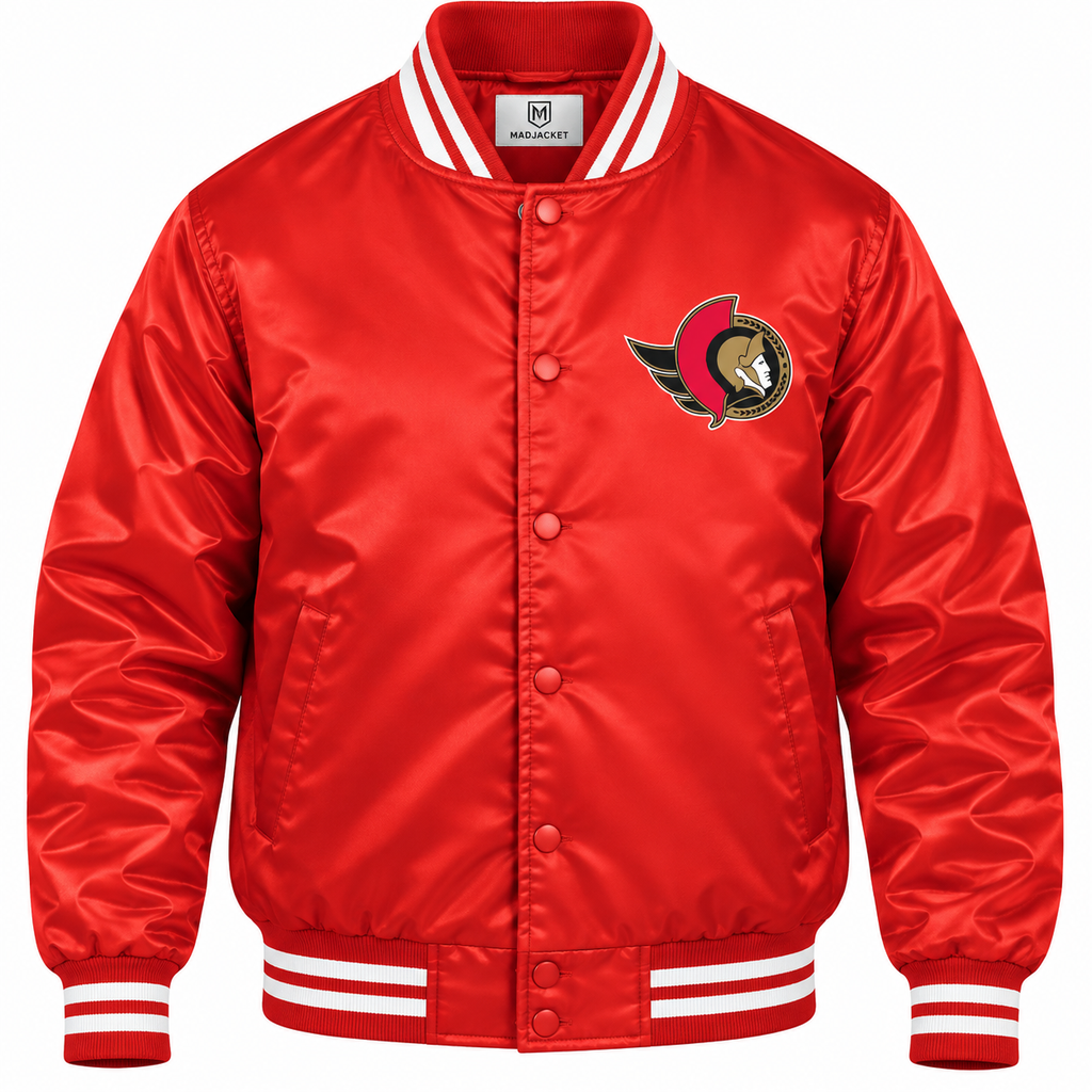 Ottawa Senators Red Heavyweight Satin Jacket