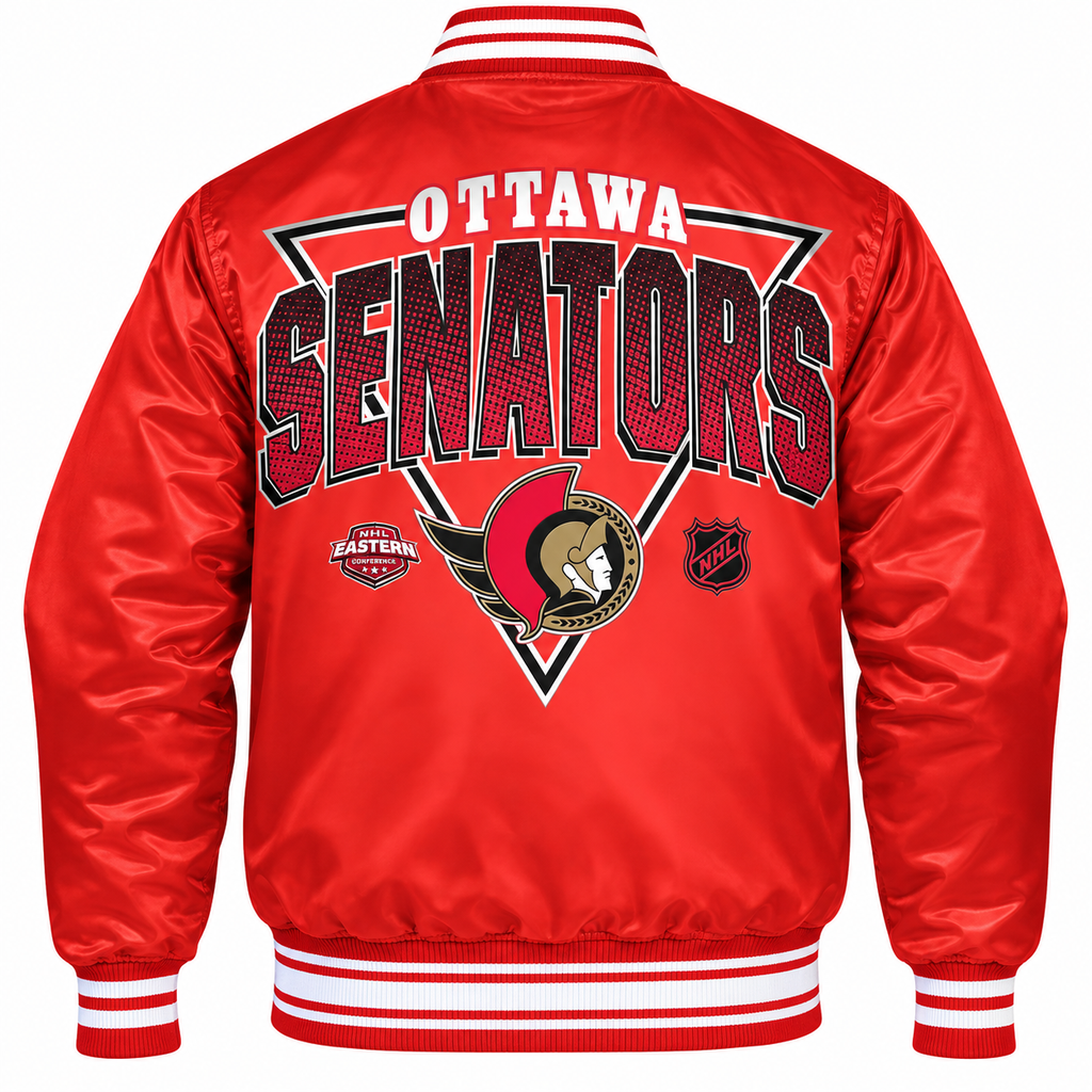 Ottawa Senators Red Heavyweight Satin Jacket