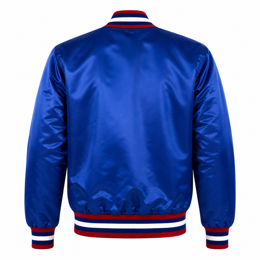 Detroit Pistons Inspired Heavyweight Satin Fan Jacket