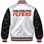 Philadelphia Flyers NHL Heavyweight Satin Jacket Back View