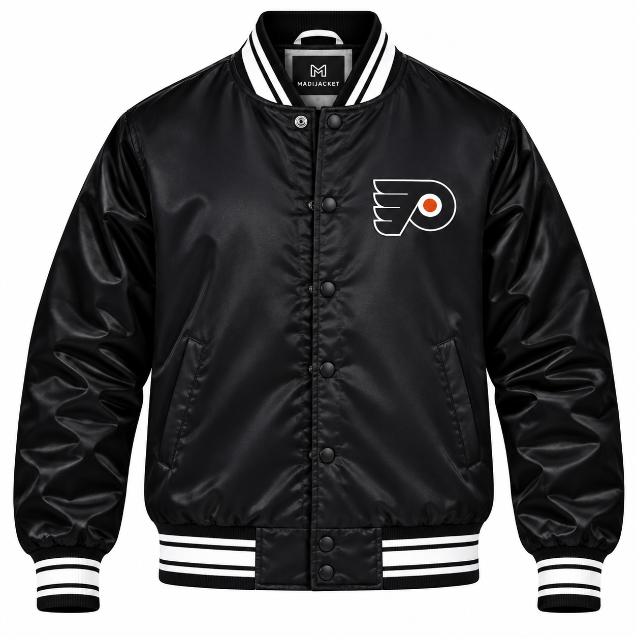 Philadelphia Flyers Black Heavyweight Satin Jacket Secondary image