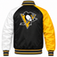 Pittsburgh Penguins NHL Heavyweight Satin Jacket Back View