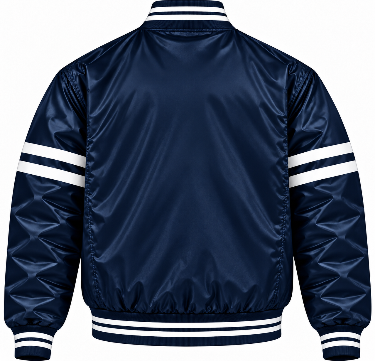 Toronto Maple Leafs Stripe Sleeves Heavyweight Satin Jacket Secondary image