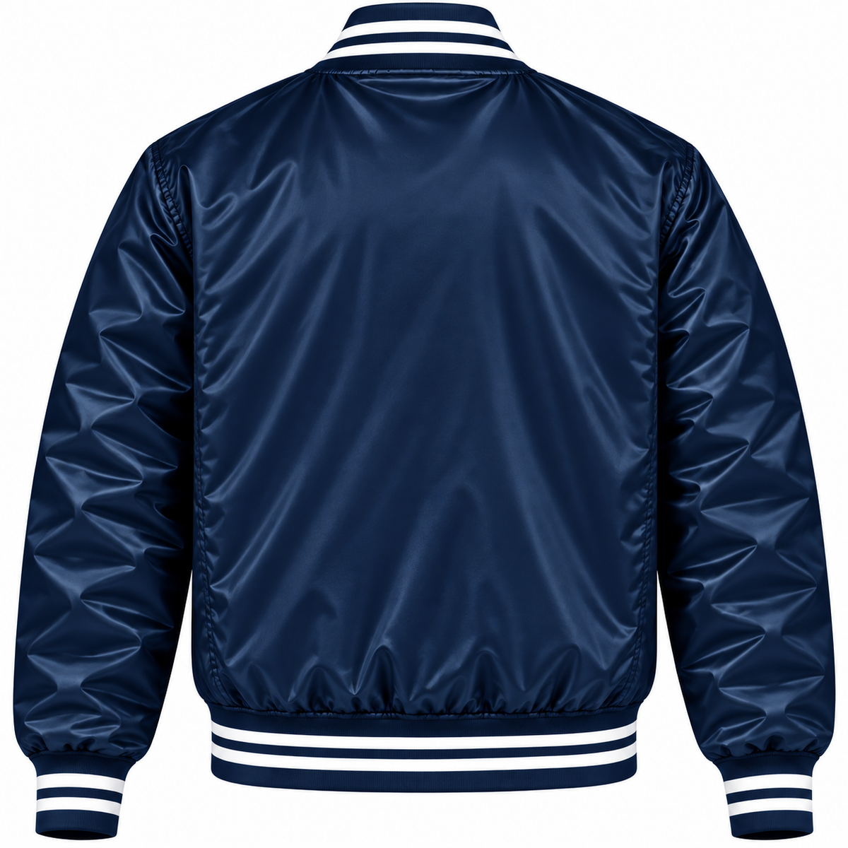 LA Dodgers Navy Heavyweight Satin Jacket