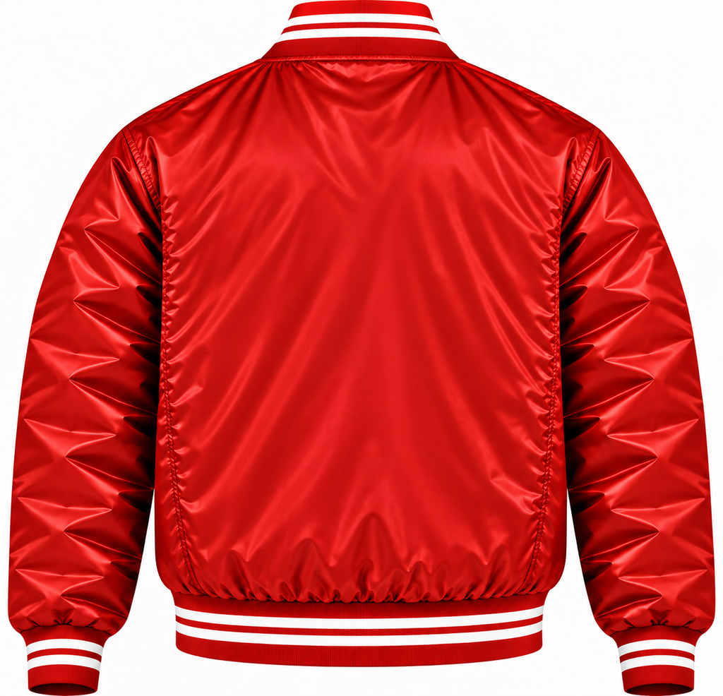Texas Rangers Red Heavyweight Satin Jacket