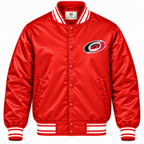 Carolina Hurricanes Red Heavyweight Satin Jacket